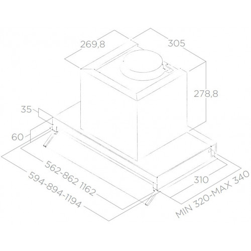 Elica BOXIN IX/A/90 - Cappa Aspirante da...