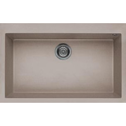 Elleci LGQ13043 - Lavello quadra 130, 79x50, 1V, tortora