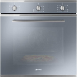 Smeg SF64M3PZS - Forno Pizza Elettrico, 60 cm, Termoventilato, Silver Glass, A
