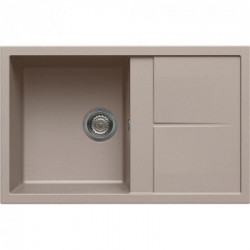 Elleci LGU30043 - Lavello unico 300, 79X50, 1VG, tortora