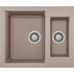 Elleci LGY15043 - Lavello easy 150, 60x50, 2V, tortora