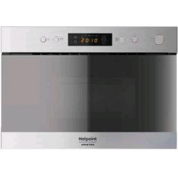 Hotpoint MN 314 IX HA - Forno Microonde da Incasso, Grill, Inox, 22 Litri