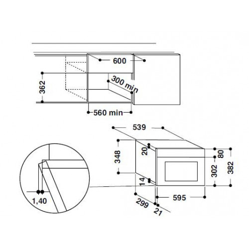 Hotpoint MN 314 IX HA - Forno Microonde da...
