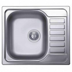 Elleci LIX125SACSX - Lavello inox SKY, 125, 580X500, 1vg sx satinato