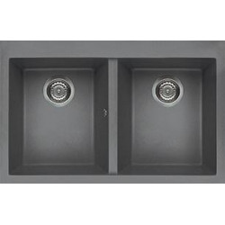 Elleci LMQ35073 - Lavello quadra 350, 79x50, 2V, titanium