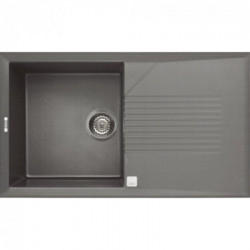 Elleci LMT40073 - Lavello tekno 400, 86X50, 1VG, titanium