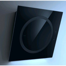 Elica OM AIR BL/F/75 - Cappa Filtrante a Parete, Vetro Nero, 75 cm, PRF0094744, A