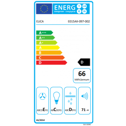 Elica VEGA ST IX F/90 - Cappa Filtrante a Parete, Inox, 90 cm, 56111004, D