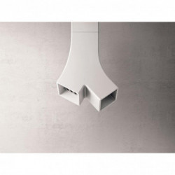 ElicaYE WH/A/66 - Cappa Aspirante ad Isola, Cristalplant Bianco, 66 cm, PRF0098375, A