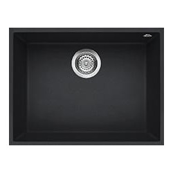 Elleci LGQ11059BSO - Lavello quadra 110, 58x44, 1V, antracite sottotop