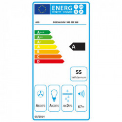 AEG DGE5661HM - Cappa ad Incasso, 54 cm, Acciaio inossidabile 700 m³/h, A
