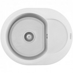 Elleci LGYR6068 - Lavello easy ROUND, 600, 60x47, 1vg bianco
