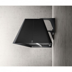  Elica PRF0171- Cappa a Isola Sospesa, 120 cm, Purificatore D'Aria, Nero, effetto soft touch Ikona Maxxi Pure, Classe A