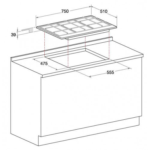 Hotpoint Ariston PCN752T/AS/HA - Piano Cottura,...