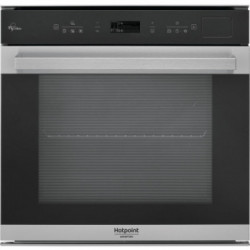 Hotpoint FI7 S8C1 SH IX HA - Forno Elettrico da Incasso, 59.5 cm, 73 Litri, Nero, Acciaio Satinato, Classe A+