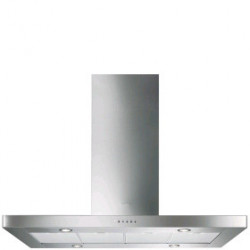 Smeg KI120XE - Cappa Aspirante ad Isola, Inox Satinato, 120 cm, 820 m³/h, B