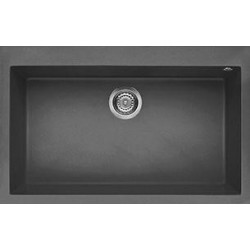 Elleci LKQ13099 - Lavello quadra 130, 79X50, 1V, dark grey