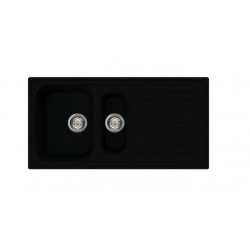 Smeg LZ102A2 - Lavello da Incasso, 2 Vasche, Gocciolatoio a Destra, Antracite