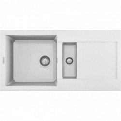 Elleci LGY42568 - Lavello easy 425, 86x43,5, 2VG, bianco