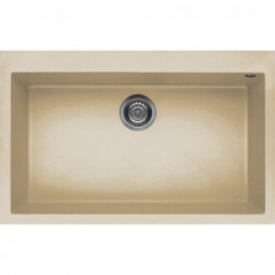 Elleci LKQ13095 - Lavello quadra 130, 79X50, 1V, champagne