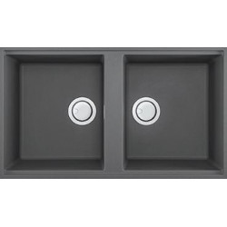 Elleci LMB45073BSO - Lavello best 450, 84x49, 2V, titanium sottotop