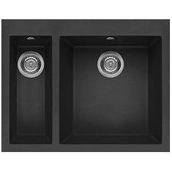 Elleci LMQ15070 - Lavello quadra 150, 59x50, 2V, ghisa