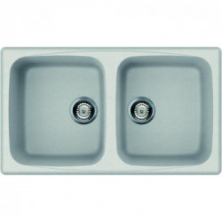 Elleci LGM45052 - Lavello master 450, 86x50, 2V, bianco pietra
