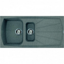 Elleci LML47573 - Lavello living 475, 100X50, 2VG, titanium