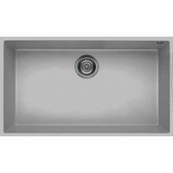 Elleci LMQ13079BSO - Lavello quadra 130, 76x44, 1V, aluminium sottotop