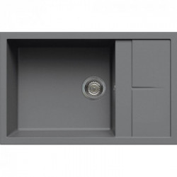 Elleci LMU31073 - Lavello unico 310, 78X50, 1VG, titanium