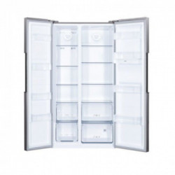 Candy CHSBSO 6174XWD - Frigorifero Ameicano Side-By-Side, 529 Litri, Classe E, Acciaio Inox