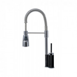 Elleci Chef G40 - Miscelatore Monocomando con Doccetta, Nero