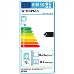 Whirlpool W7 OM5 4S H - Forno da Incasso Autopulente, 6° Senso, Inox, 60 cm, A+