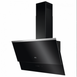 Aeg DVB5860B - Cappa Verticale a Parete, 80 cm, Classe Energetica A, Vetro Nero