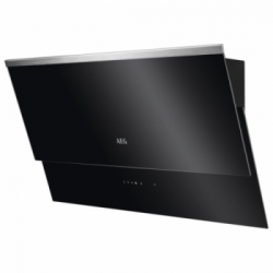 Aeg DVB5860B - Cappa Verticale a Parete, 80 cm, Classe Energetica A, Vetro Nero