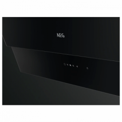Aeg DVB5860B - Cappa Verticale a Parete, 80 cm, Classe Energetica A, Vetro Nero