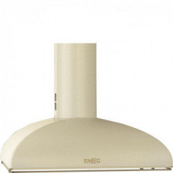 Smeg KS89POE - Cappa Aspirante a Parete, Panna, 90 cm, 820 m³/h, A