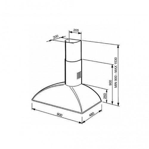 Smeg KS89POE - Cappa Aspirante a Parete, Panna,...