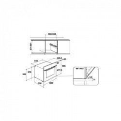 Hotpoint FA3 540 H IX HA - Forno da Incasso Autopulente, Inox, 66 Litri, Classe A
