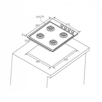 Candy CHW6LWW - Piano... 2