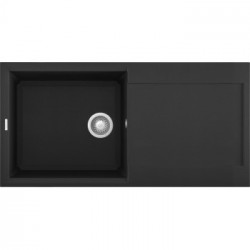 Elleci LGY48040 - Lavello easy 480, 100X50, 1VG, nero