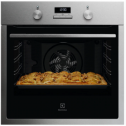 Electrolux KOIGH00X - Forno Elettrico da Incasso, Serie 300, 72 Litri, AquaClean, 60 cm, 2790 W, Acciaio Inossidabile, Classe A