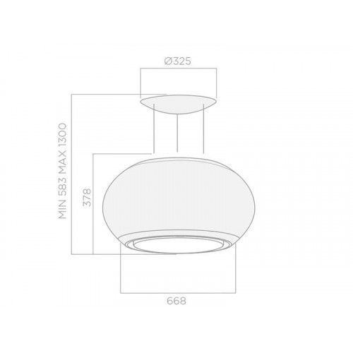 Elica INTERSTELLAR IXWH/F/65 - Cappa Filtrante...