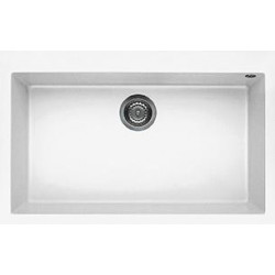 Elleci LKQ13096 - Lavello quadra 130, 79x50, 1V, white