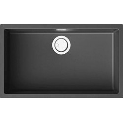 Elleci LKZ13099 - Lavello zen 130, 75,6X45,6, 1V, dark grey