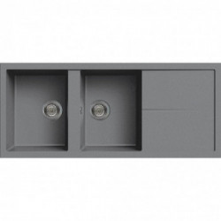 Elleci LMU50073 - Lavello unico 500, 116X50, 2VG, titanium