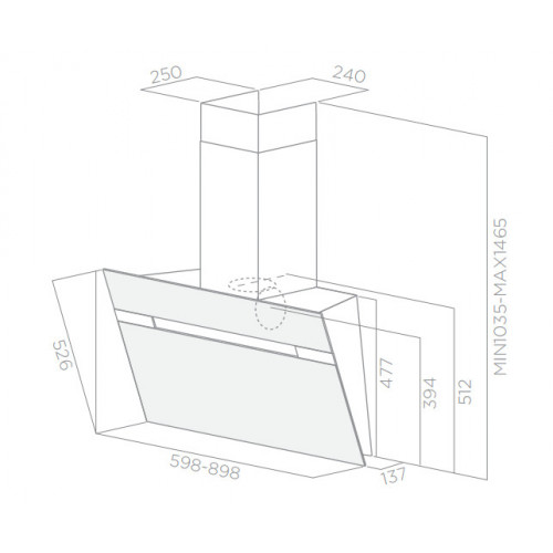 Elica STRIPE WH/A/60 - Cappa Aspirante a...