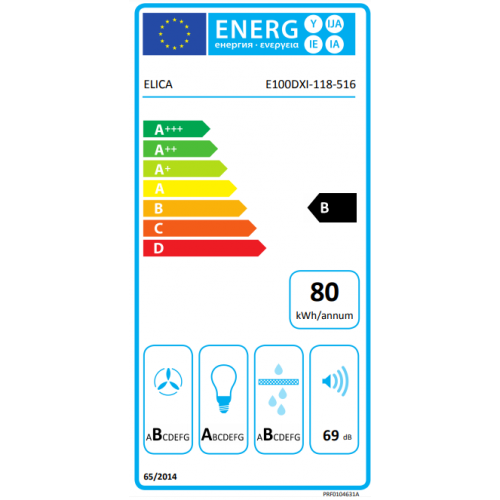 Elica JOY WHIX/A/90 - Cappa Aspirante a Parete,...