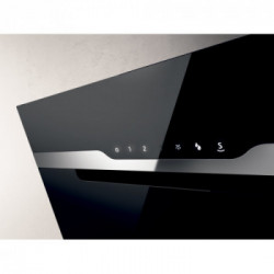 Elica MAJESTIC BL/A/60 - Cappa Aspirante a Parete, Vetro Nero e Inox, 60 cm, PRF0117381,B