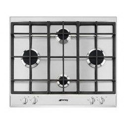 Smeg P260XGH - Piano Cottura a Gas, 4 Fornello(i), 60 cm, Acciaio Inossidabile 